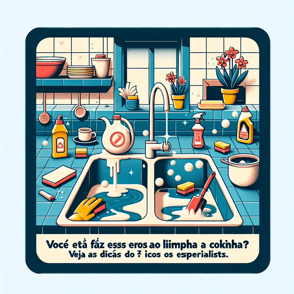 Você Está Fazer Esses 7 Erros ao Limpar a Cozinha? Veja as Dicas dos Especialistas.