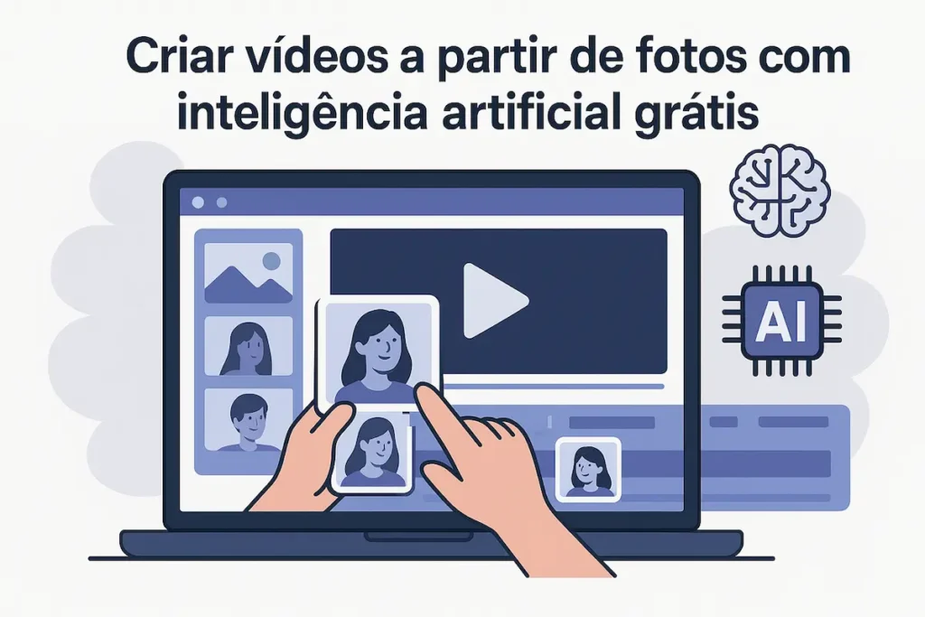 criar vídeos a partir de fotos com inteligência artificial grátis