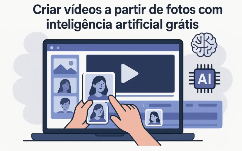criar vídeos a partir de fotos com inteligência artificial grátis
