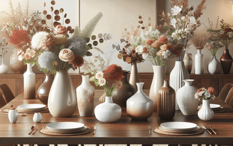 guia completo para selecionar o vaso ideal para sua mesa de jantar