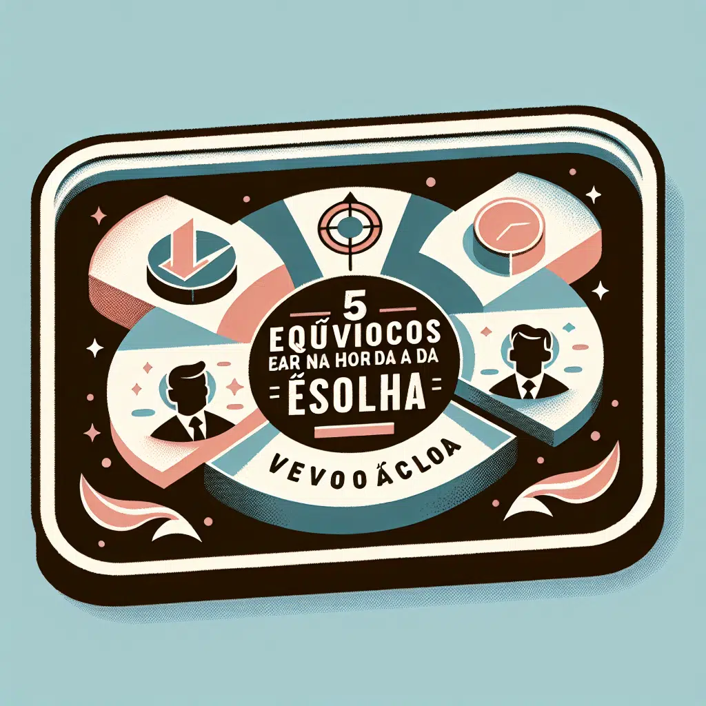 5 Equívocos a Evitar na Hora da Escolha
