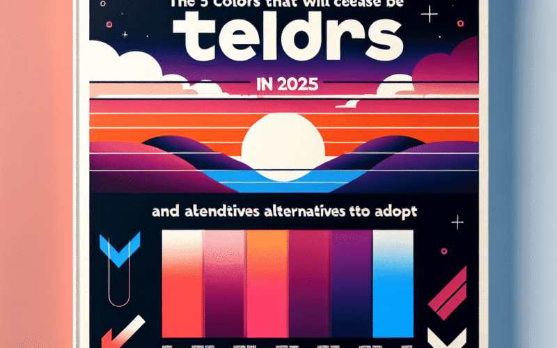 As 5 cores que deixarão de ser tendência em 2025 e alternativas para adotar