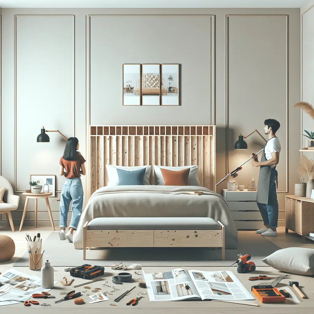 Cabeceira de cama econômica e linda: 5 dicas que qualquer casal pode realizar em casa.