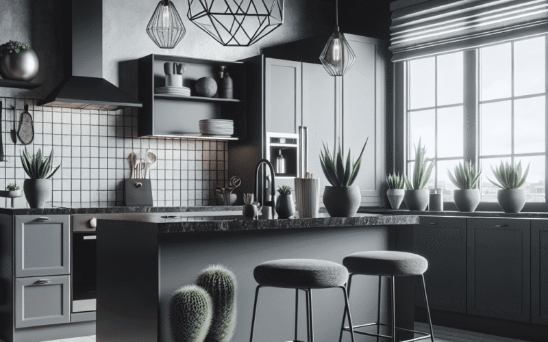 Cozinha nas cores preta e cinza: sugestões de decoração