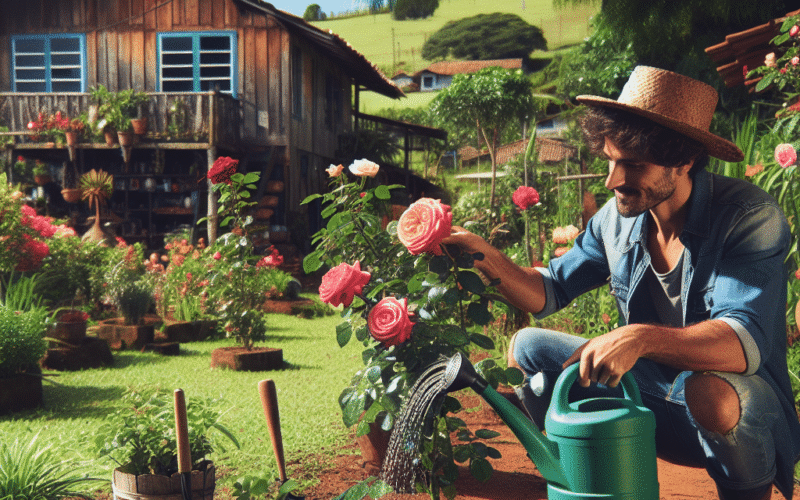 Jardineiro compartilha receita caseira que acelera o crescimento das rosas