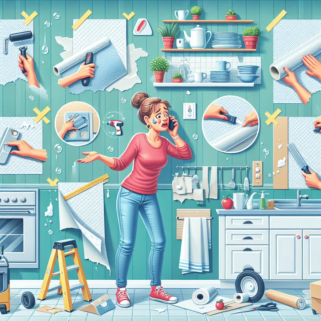 Os enganos mais frequentes ao aplicar papel de parede na cozinha que você deve evitar.