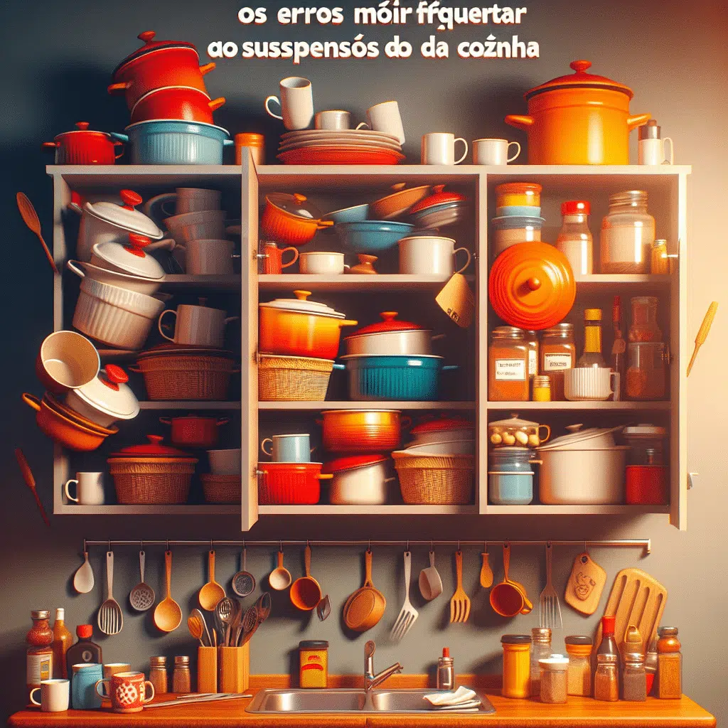Os erros mais frequentes ao organizar o armário suspenso da cozinha