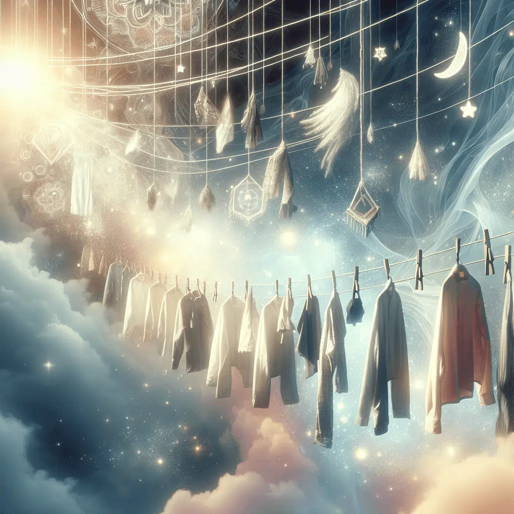 Sonhar com um varal repleto de roupas no mundo espiritual