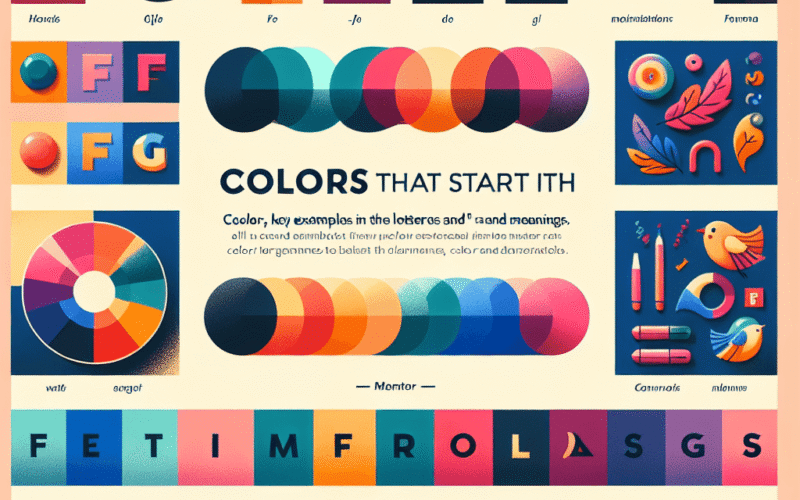 Cores que começam com a letra F: principais exemplos e significados -