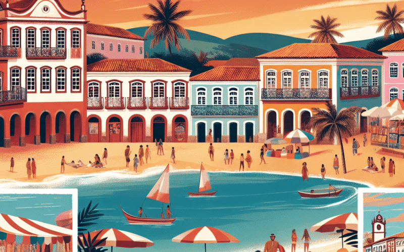 Esta charmosa cidade praiana no Brasil já serviu de cenário para uma série da Disney e atrai visitantes de todo o mundo. -