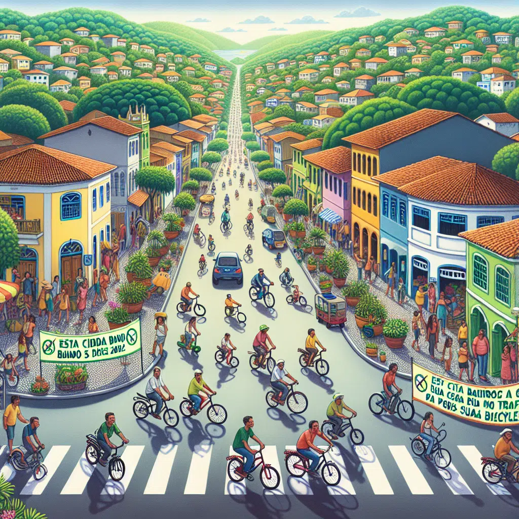 Esta cidade do Brasil baniu carros e motos desde 2002 e apenas bicicletas podem trafegar por suas ruas. –