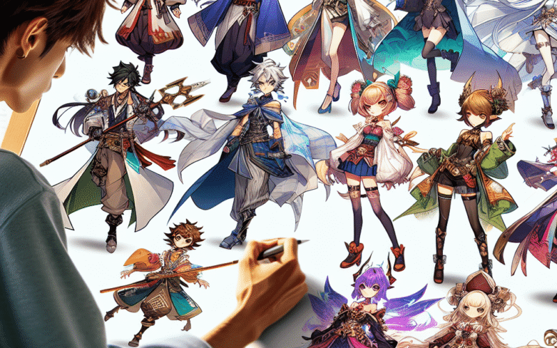 Inspiração em animes para desenvolver personagens originais e divertidos -