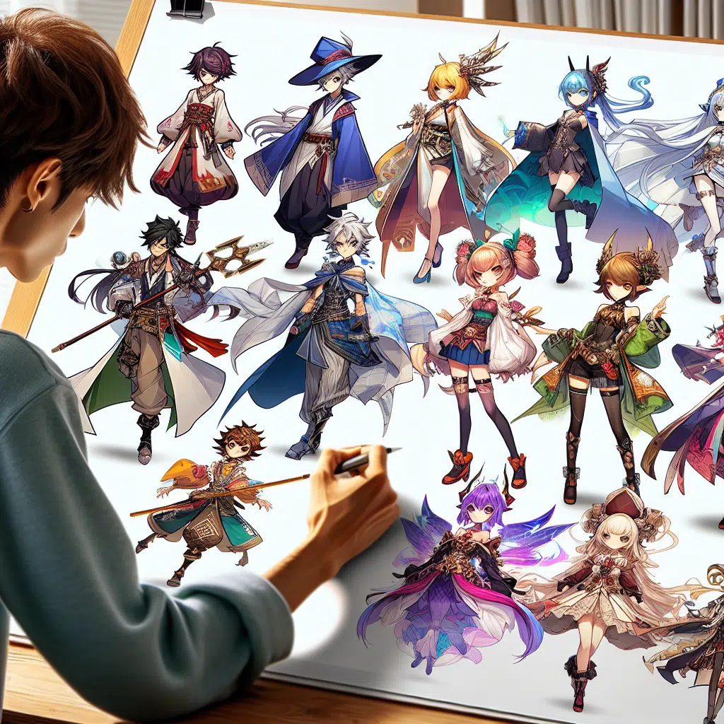 Inspiração em animes para desenvolver personagens originais e divertidos –