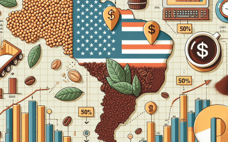 De que maneira a taxa de 50% dos EUA pode influenciar as commodities no Brasil?