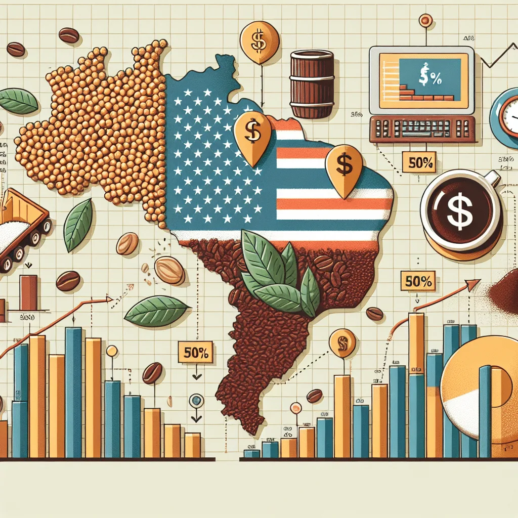 De que maneira a taxa de 50% dos EUA pode influenciar as commodities no Brasil?