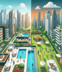 Empreendimentos de alto padrão vs. empreendimentos acessíveis: distinções estratégicas Empreendimentos de alto padrão vs. empreendimentos acessíveis: distinções estratégicas
