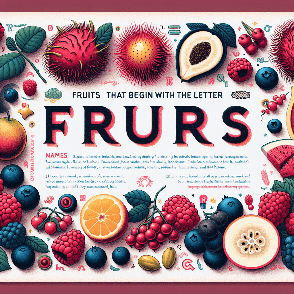 Frutas que começam com a letra R: nomes, benefícios e curiosidades