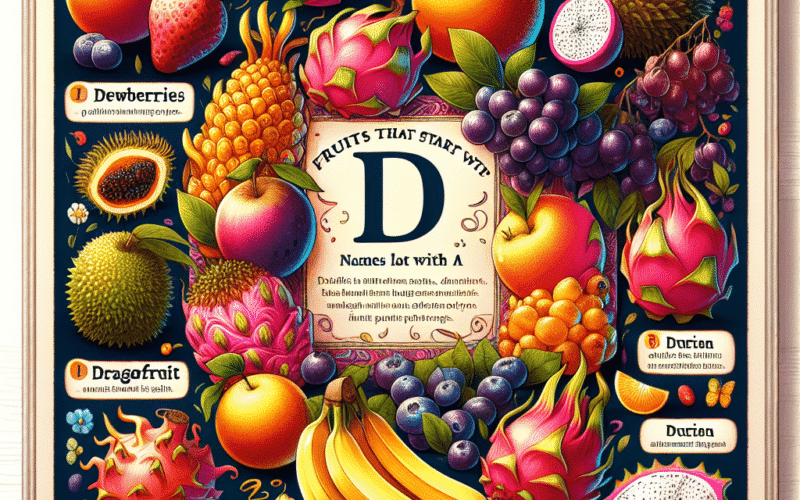 Frutas que começam com d: nomes, benefícios e curiosidades