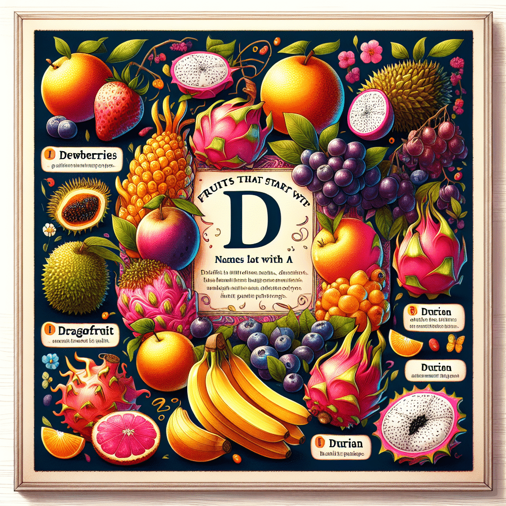 Frutas que começam com d: nomes, benefícios e curiosidades