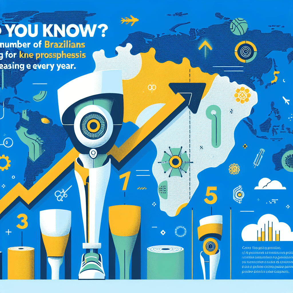 Você sabia? O número de brasileiros que optam por prótese de joelho aumenta a cada ano.