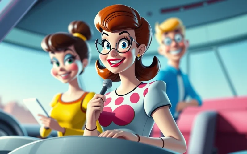 Jetsons 1962 Hanna-Barbera família futurista robô empregada Rosie