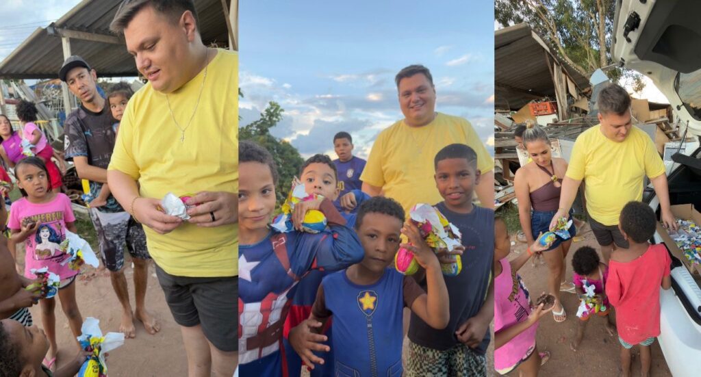 Beleza do Bem leva Páscoa a crianças em Porto Ferreira