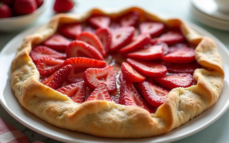 Brazil Strawberry Cream Cheese Galette Ushers in Spring