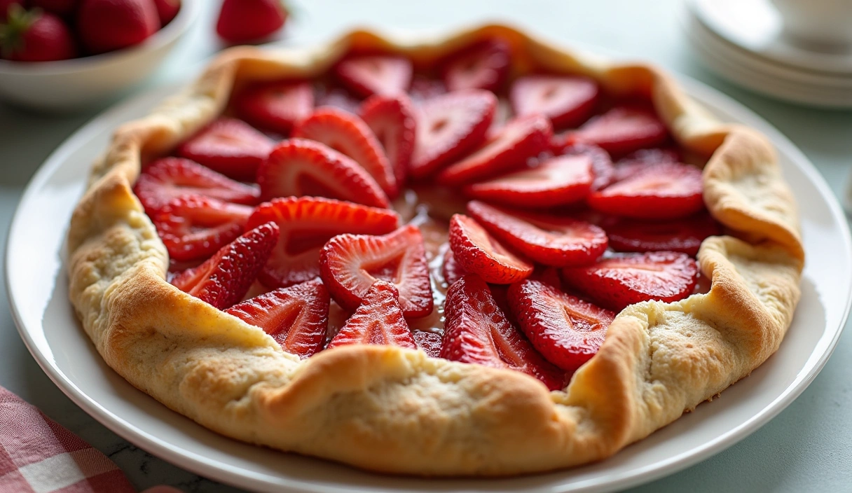 Brazil Strawberry Cream Cheese Galette Ushers in Spring