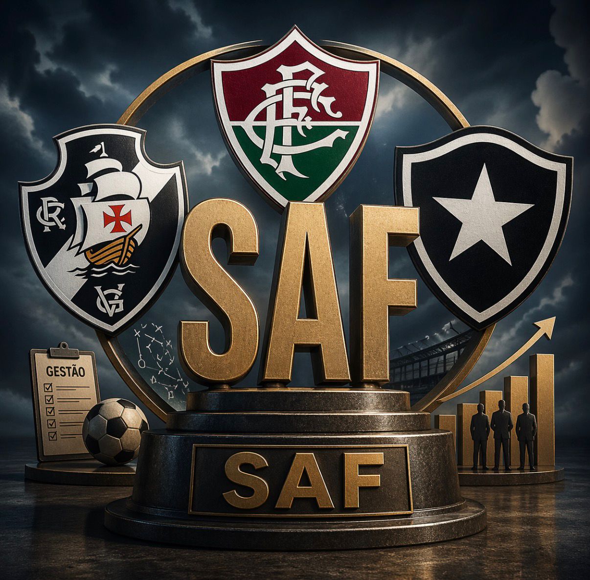 Crises no Botafogo e Vasco viram alerta sobre SAF ao Fluminense