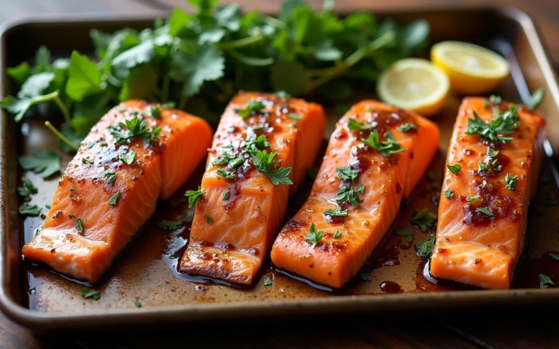 Brazil Balsamic Salmon Sheet Pan Dinner Is Perfectly Simple
