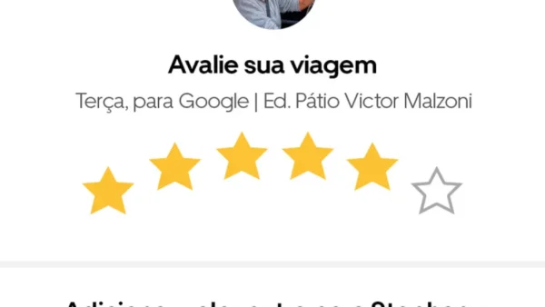 Uber lança avaliação de 6 estrelas exclusiva no Brasil para o hexa